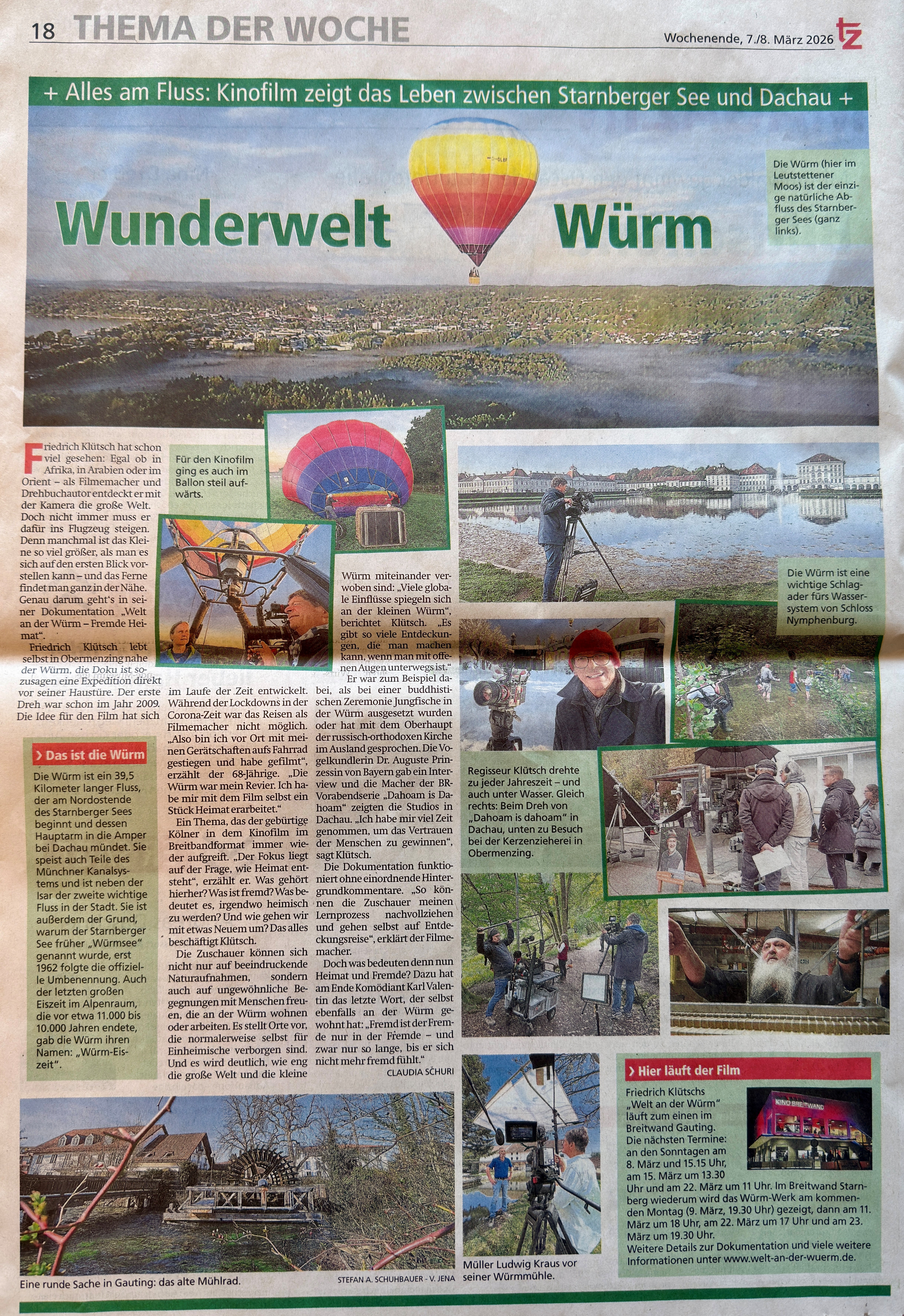 Welt an der Würm Film: Bericht in der tz